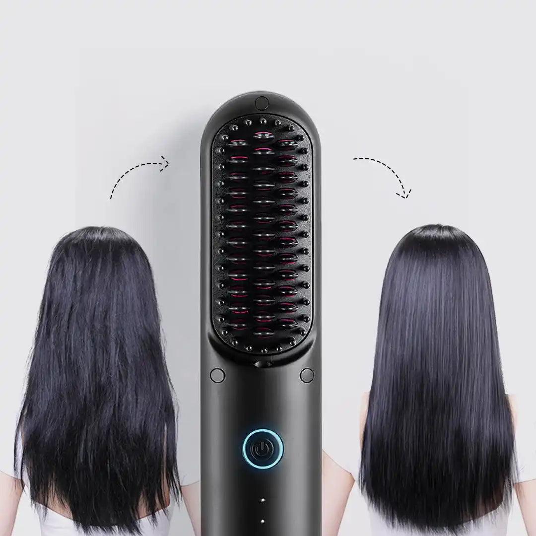 Raru Elegance - Escova Alisadora Recarregável Sem Fio - Novo Modelo