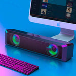 Soundbar Gamer com LED RGB e Som Estéreo 6W – Conexão USB para TV, Notebook e Celular