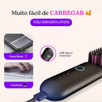 Raru Elegance - Escova Alisadora Recarregável Sem Fio - Novo Modelo