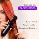 Raru Elegance - Escova Alisadora Recarregável Sem Fio - Novo Modelo