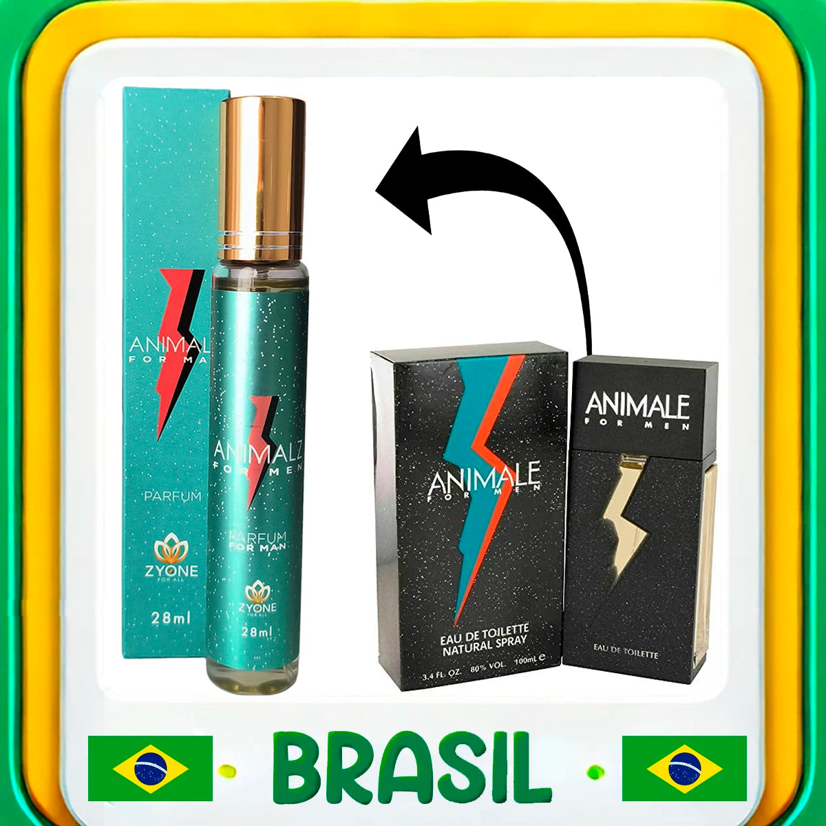 Animale 28ML – Perfume Importado Masculino com Fragrância Amadeirada e Sofisticada