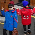 Jaqueta Acolchoada Menino – Estilo Spider-Man - Inverno 2025