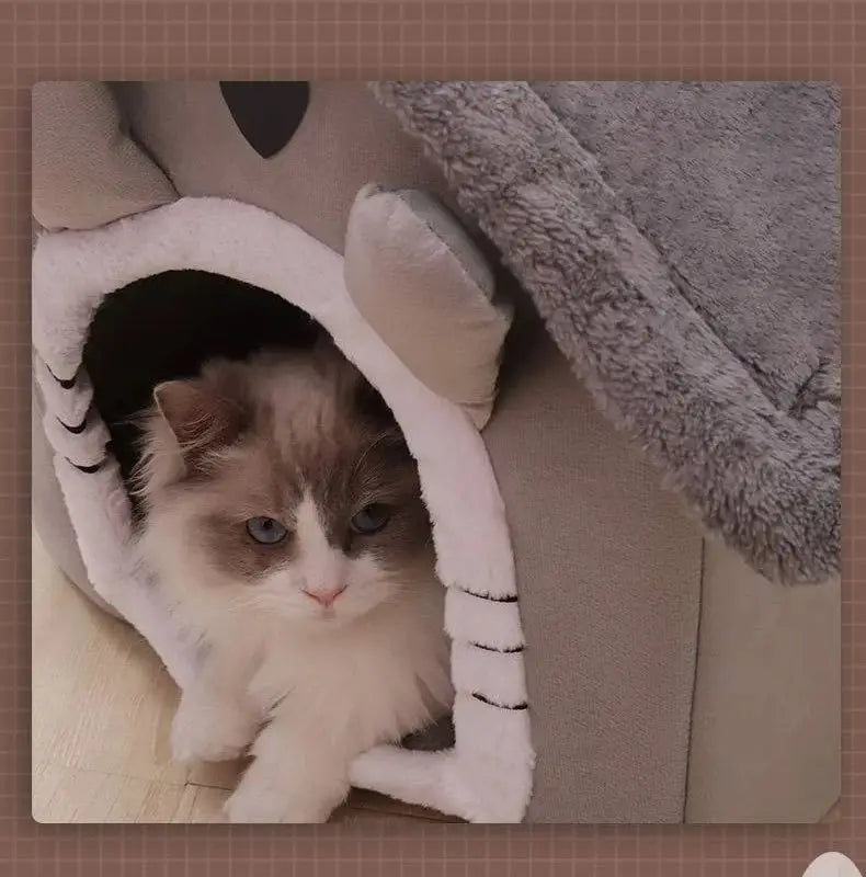 Cama de Inverno e Verão para Animais de Estimação – Almofada Removível e Lavável