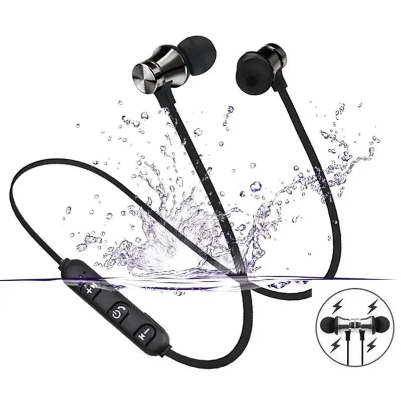 Fones Bluetooth Magnéticos XT11 para Esportes – Som Estéreo e Conforto In-Ear
